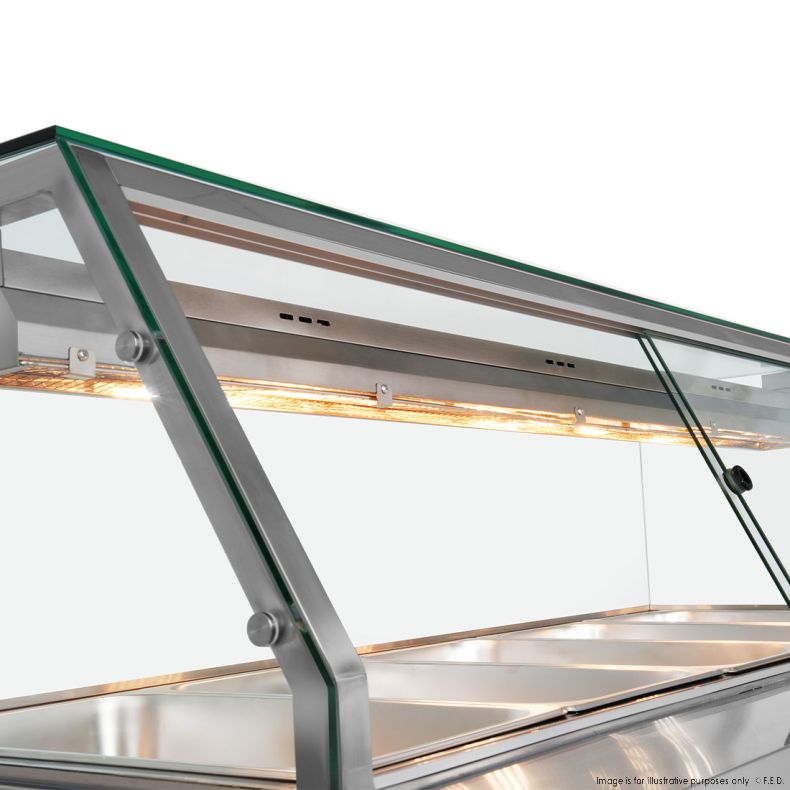 Thermaster Wet and Dry Bain Marie Display 4x1/1 GN Pans - PG150FE-XG