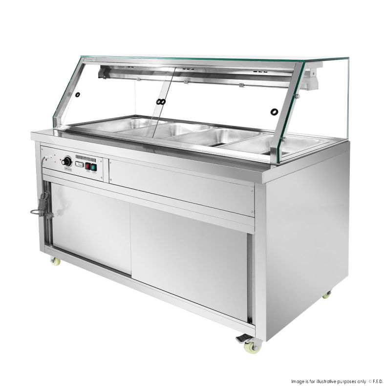 Thermaster Wet and Dry Bain Marie Display 4x1/1 GN Pans - PG150FE-XG