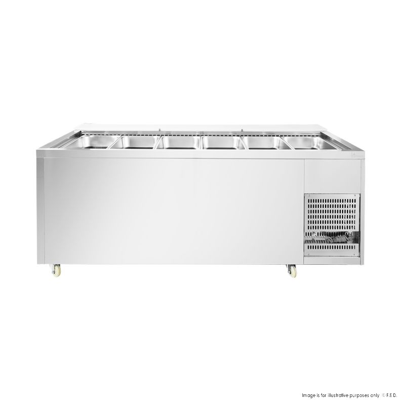 Thermaster Three Door Cold Bench Salad Station 6x1/1 GN Pans PG210FA-XB