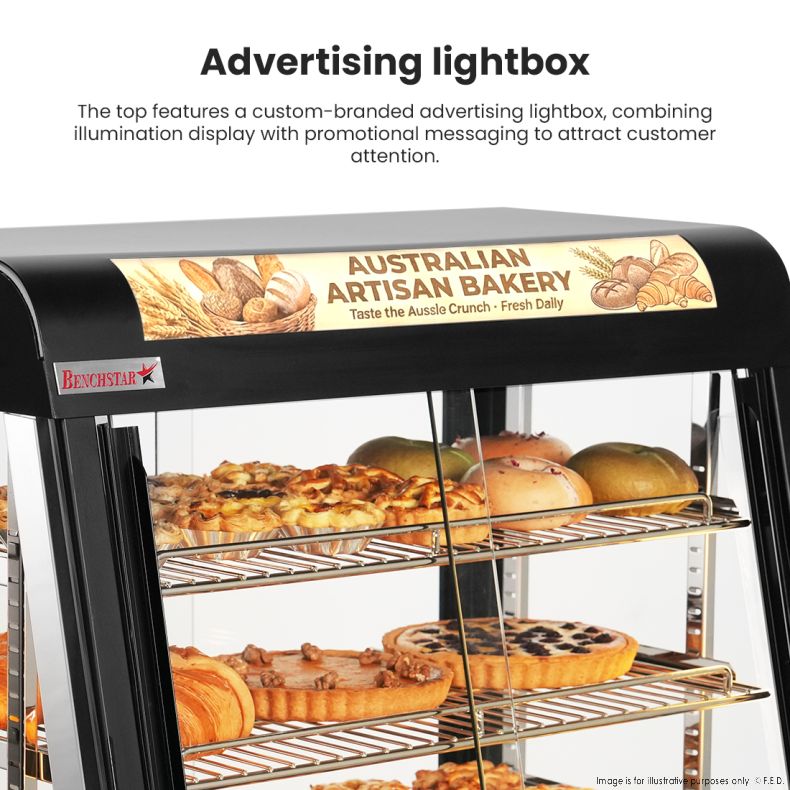 Benchstar Pie Warmer & Hot Food Display - PW-RT/660/TGE