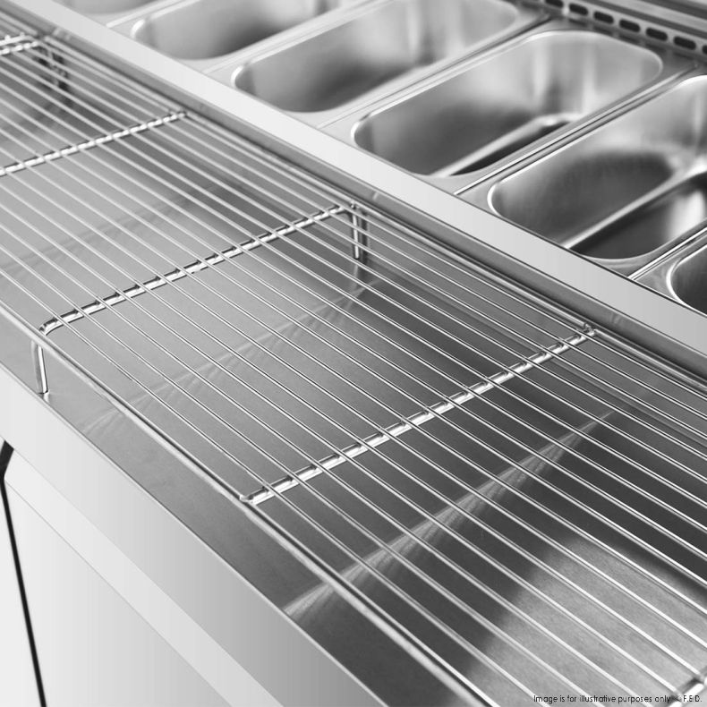 Thermaster Three door DELUXE Pizza Prep Bench - PWB200