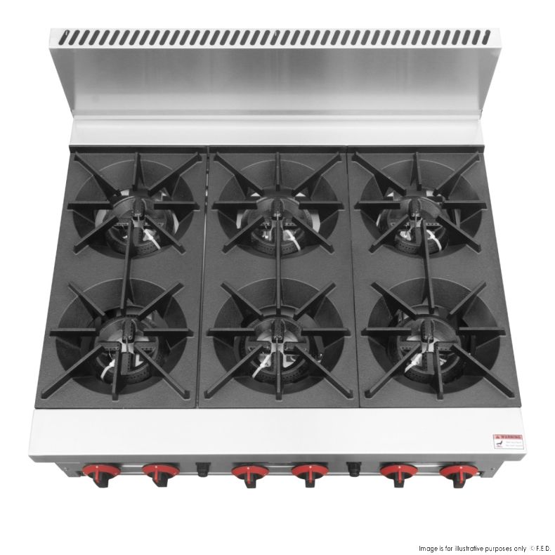 Gasmax Gas 6 Burner Cook Top RB-6ELPG