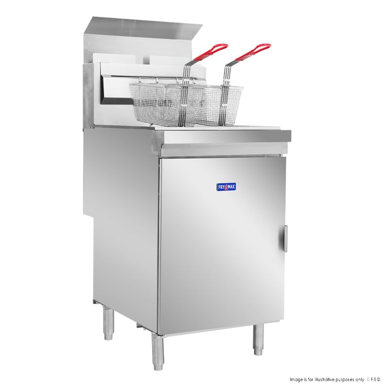 GasMax Superfast Natural Gas Tube Twin Vat Fryer - RC400TE