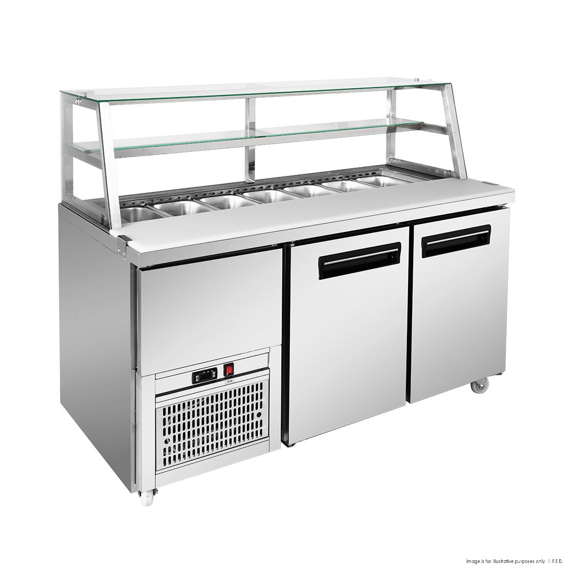 Thermaster two door Deluxe Sandwich Bar - SCB/15