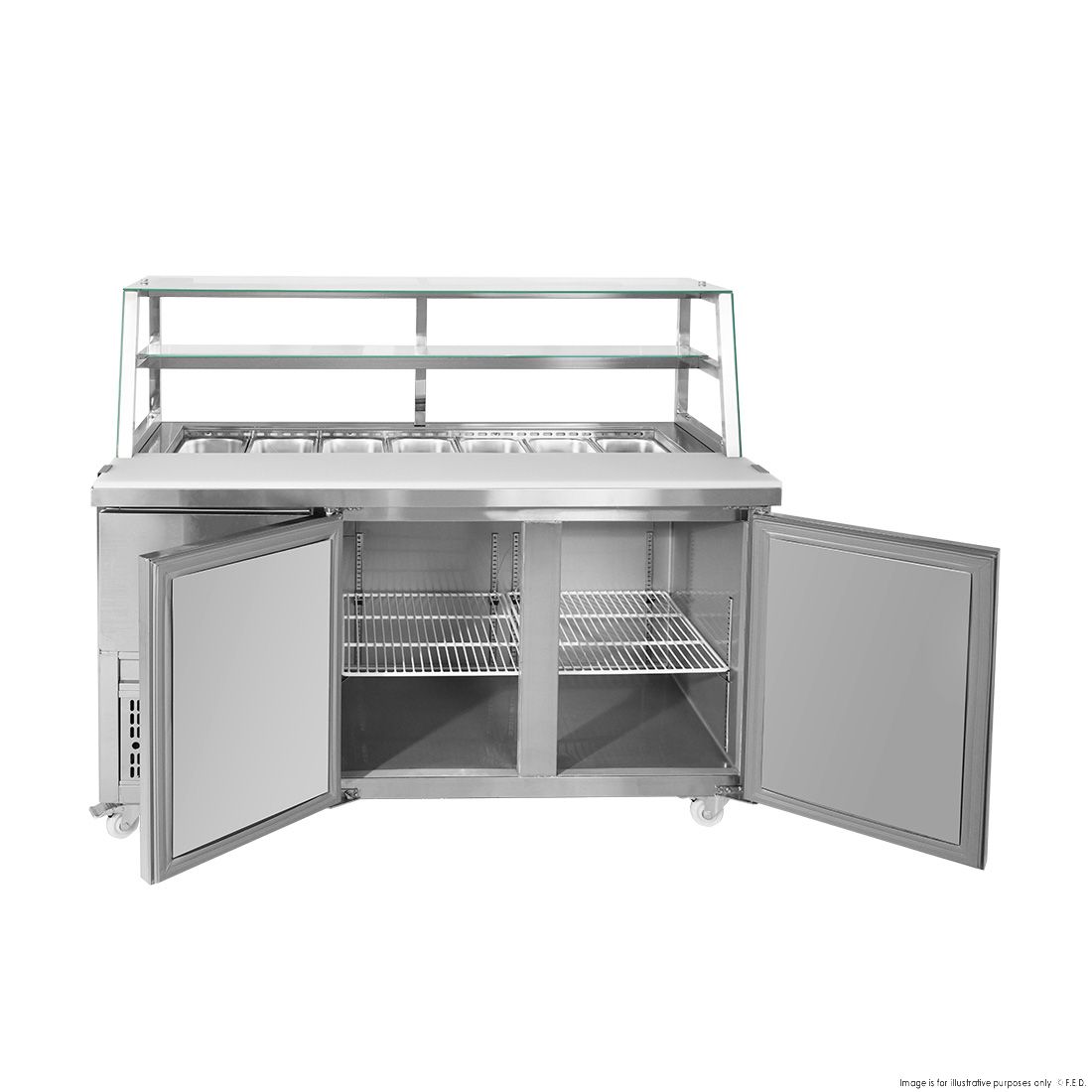 Thermaster two door Deluxe Sandwich Bar - SCB/15