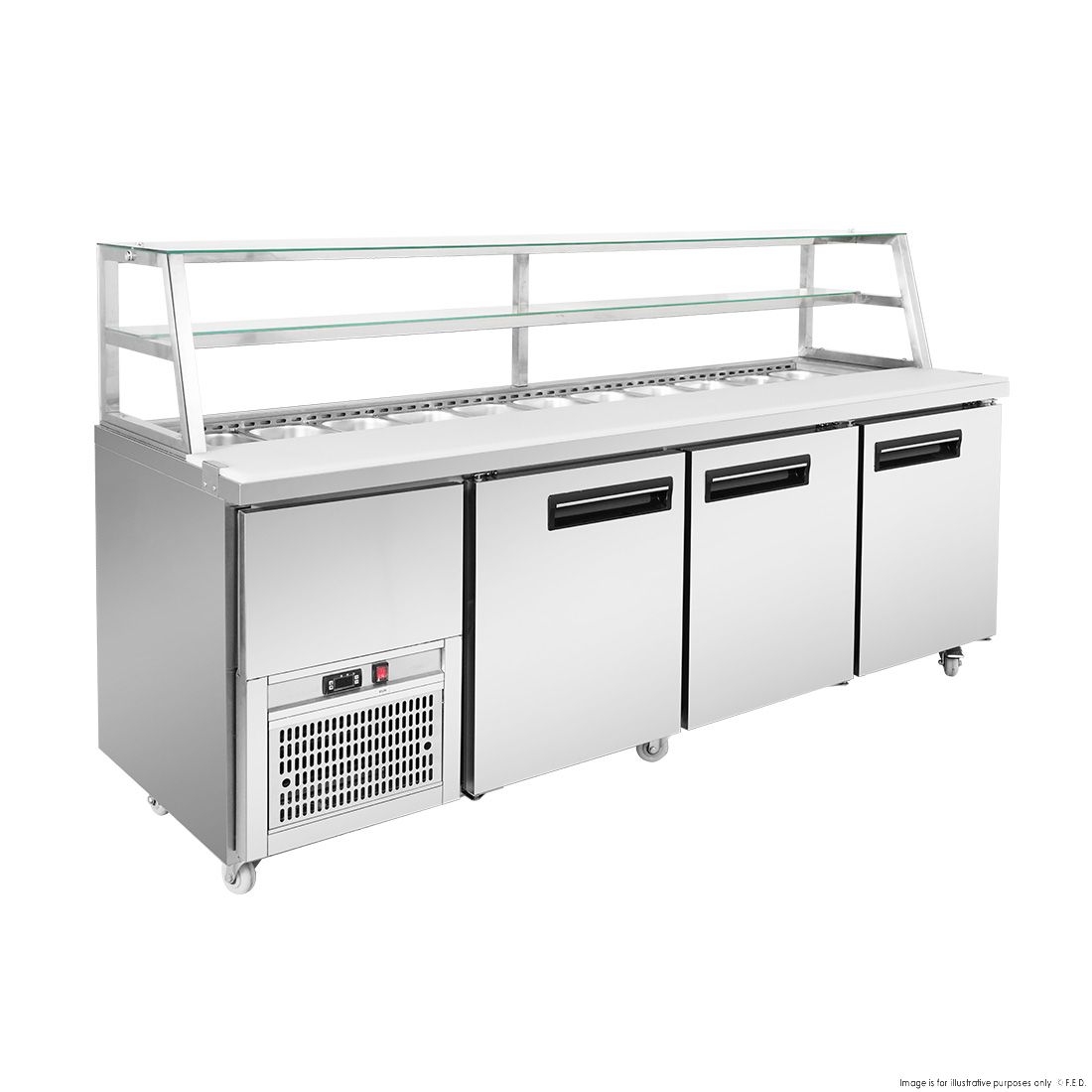 Thermaster three door DELUXE Sandwich Bar - SCB/21