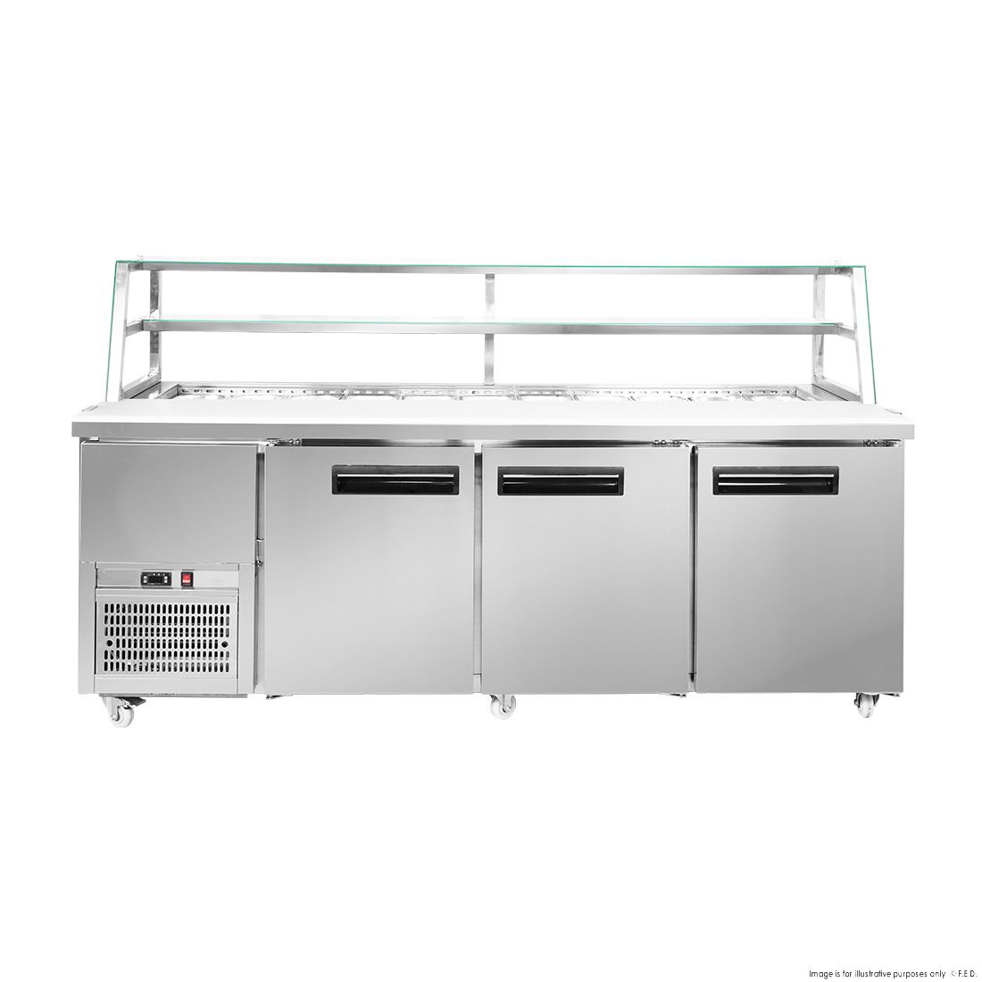 Thermaster three door DELUXE Sandwich Bar - SCB/21