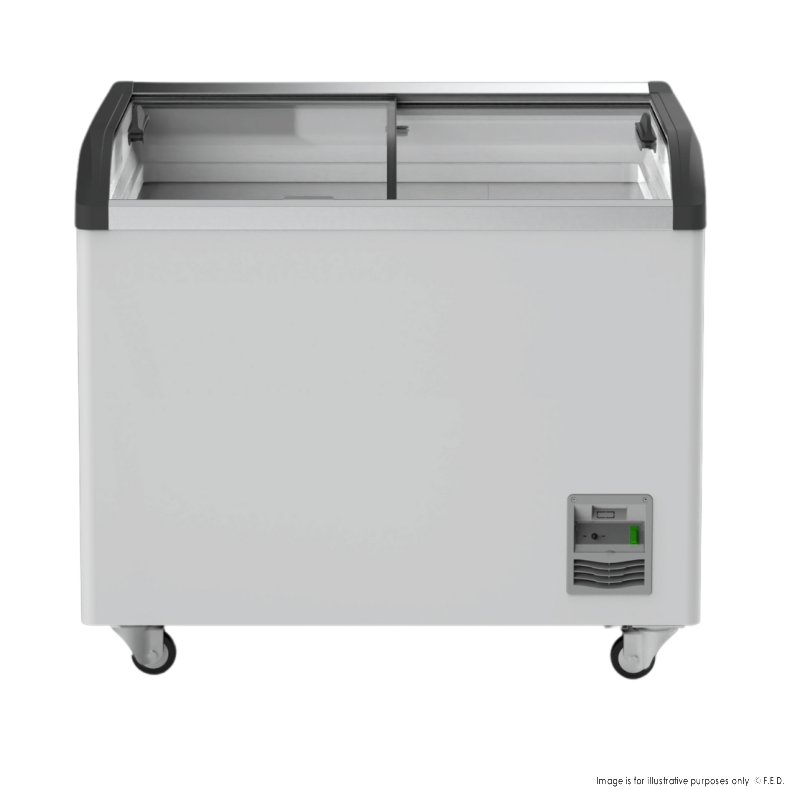 Thermaster Heavy Duty Supermarket Glass Sliding Lid Freezers 306L - SD-306K