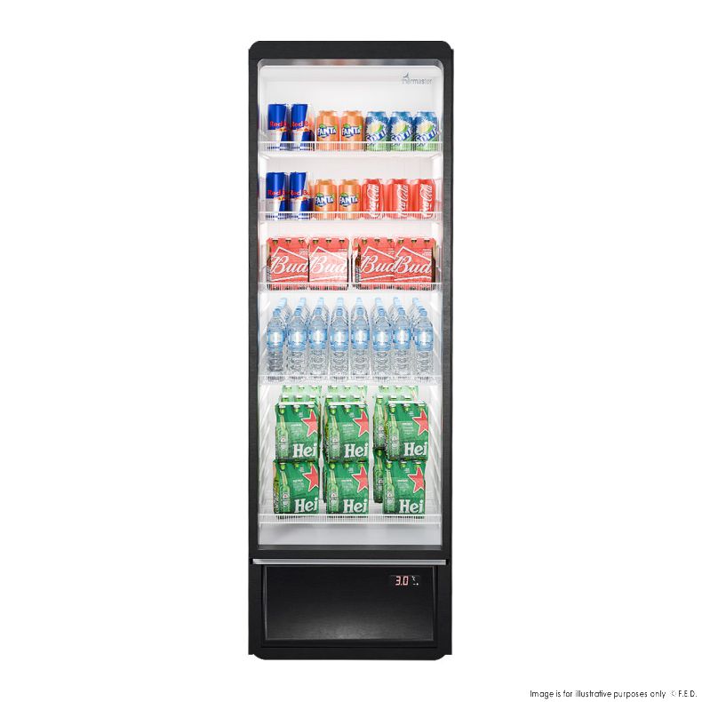 Thermaster Upright Glass Door Beverage Fridge - SDC-258B