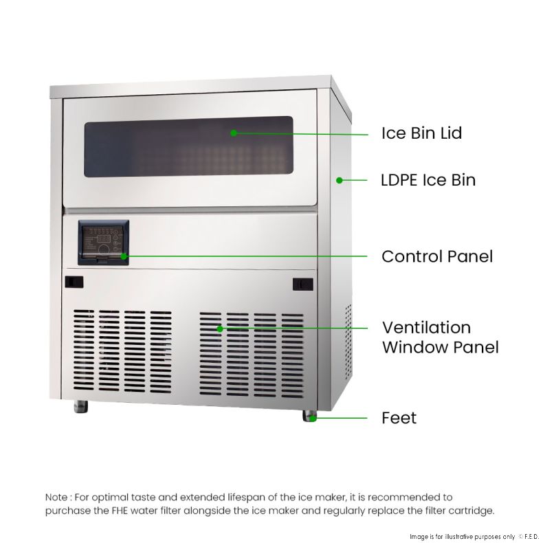 Blizzard Under Bench Ice Maker  Air Cooled - SN-81B