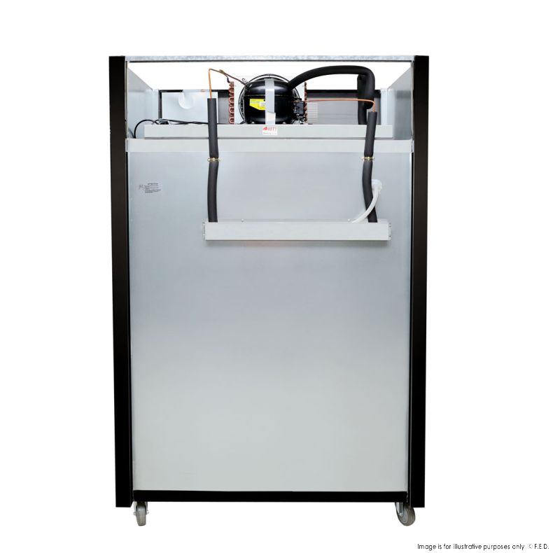 SUCG1000B Double Door Upright Display Fridge (Black)