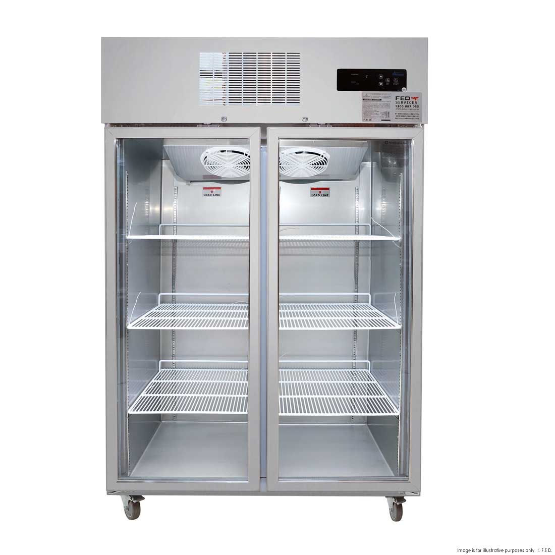 Thermaster Double Door Display Freezer - SUFG1000