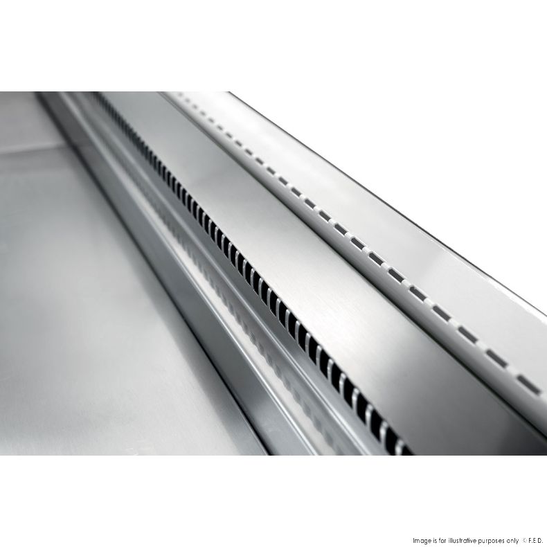 TMDR-0920B Series MR 2000mm Wide Deli Display with Storage and Castors