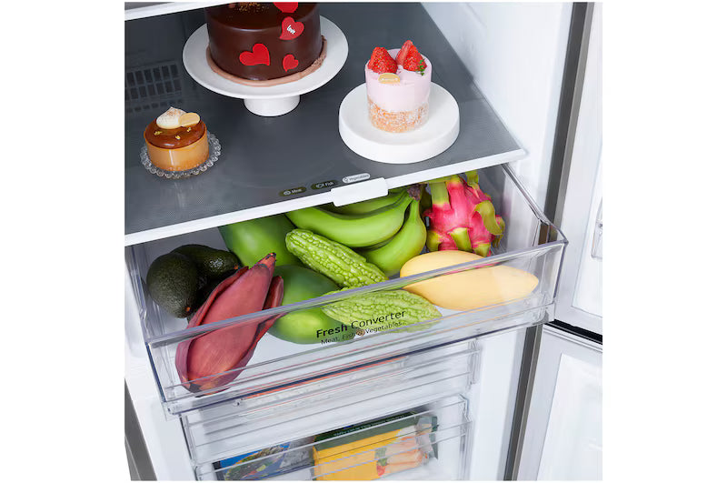 LG 335L Bottom Mount Fridge Stainless Steel GB-B300PL