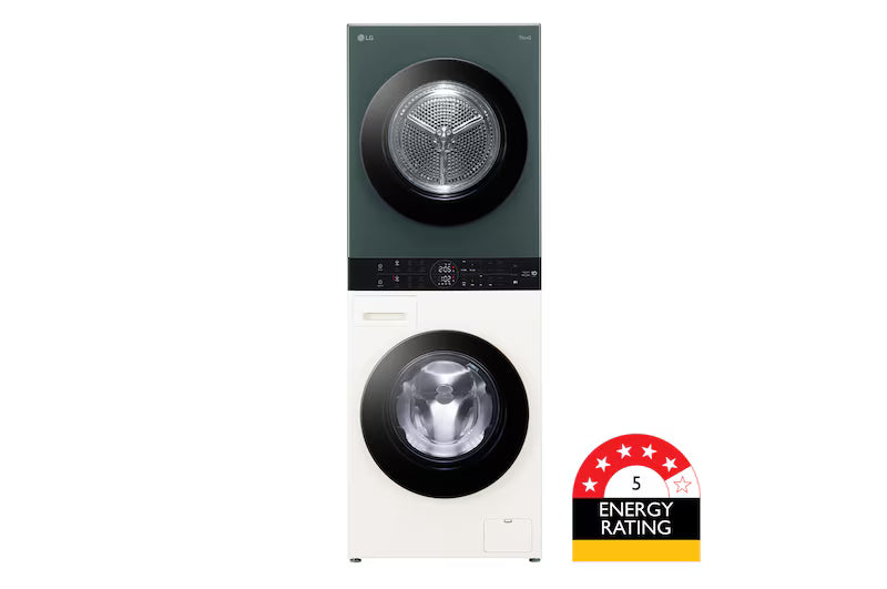 LG 12kg WashTower™ All-In-One Stacked Washer & Dryer (Forest Green & Beige) WWT-1209FGB (Copy)