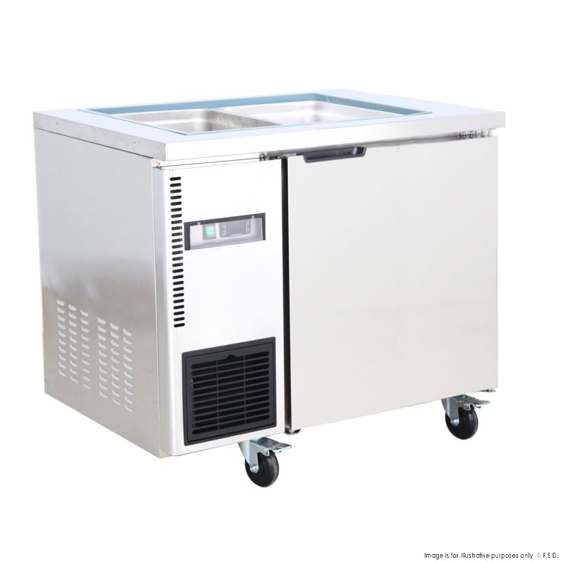 Thermaster 9x1/3 GN pan Ventilated Refrigerated Saladette - TL1200TN-9P