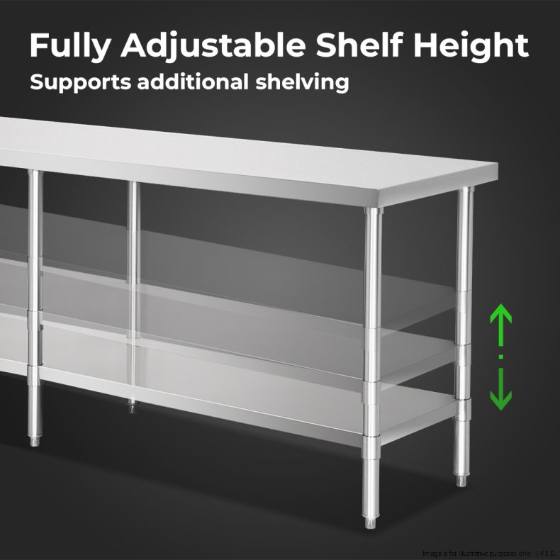 WB6-2100/A Stainless Steel Workbench