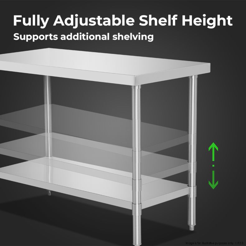 WB7-0800/A Stainless Steel Workbench