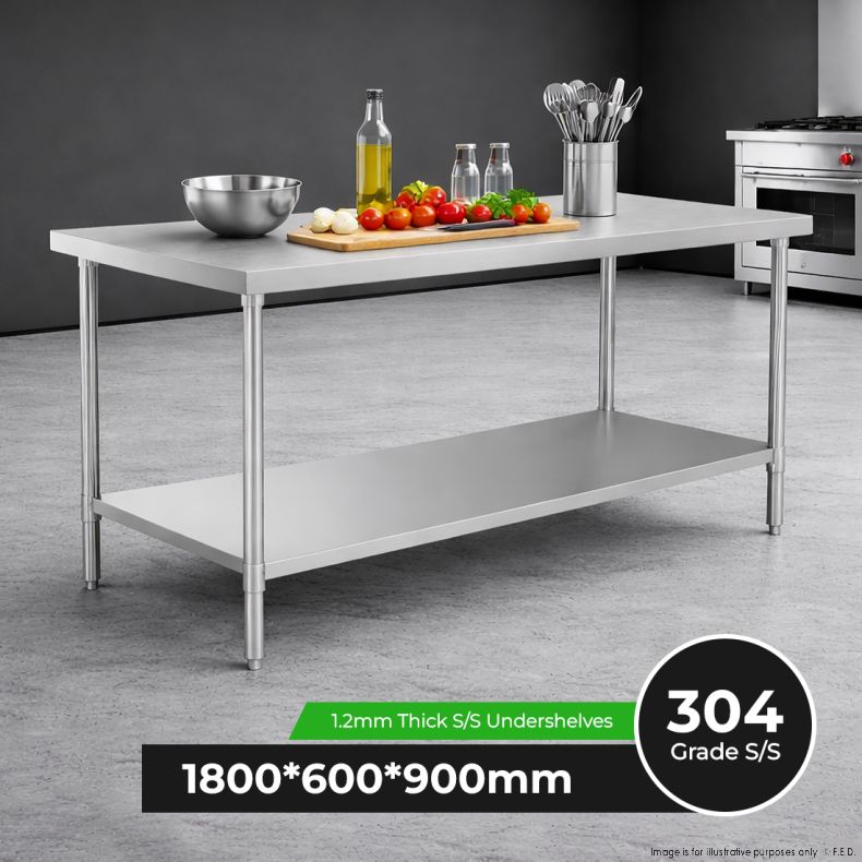 WB6-1800/A Stainless Steel Workbench