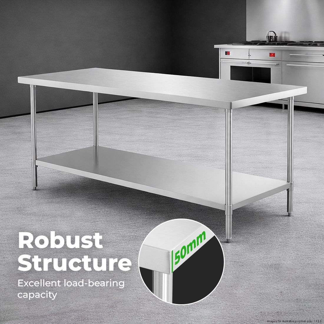 Premium Stainless Steel Workbench - WB7-1500/A
