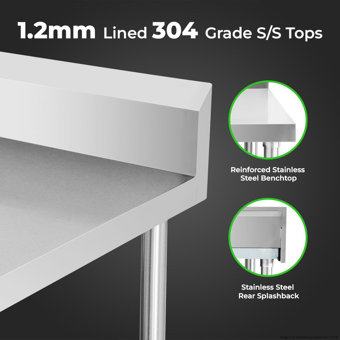 WBB6-1500/A Workbench with Splashback