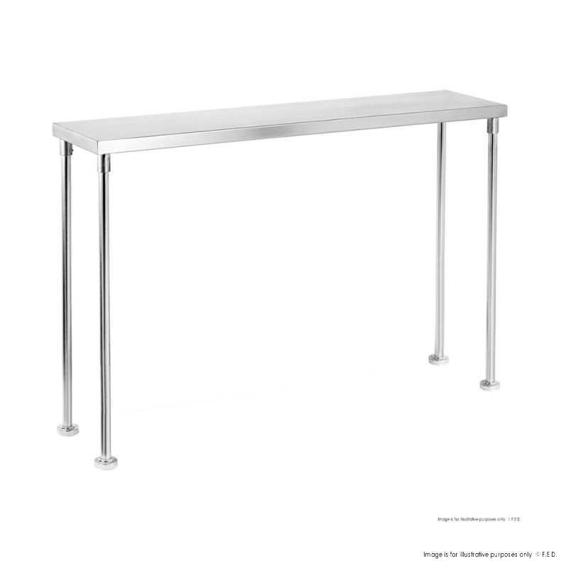 Single Tier 400mm Deep Workbench Overshelf 450mm High WBO1-1200-400