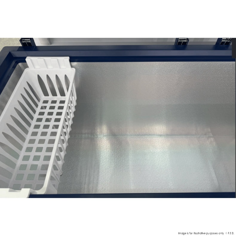Thermaster 586L Chest Freezer with Flat Glass Sliding Lids - WD586G