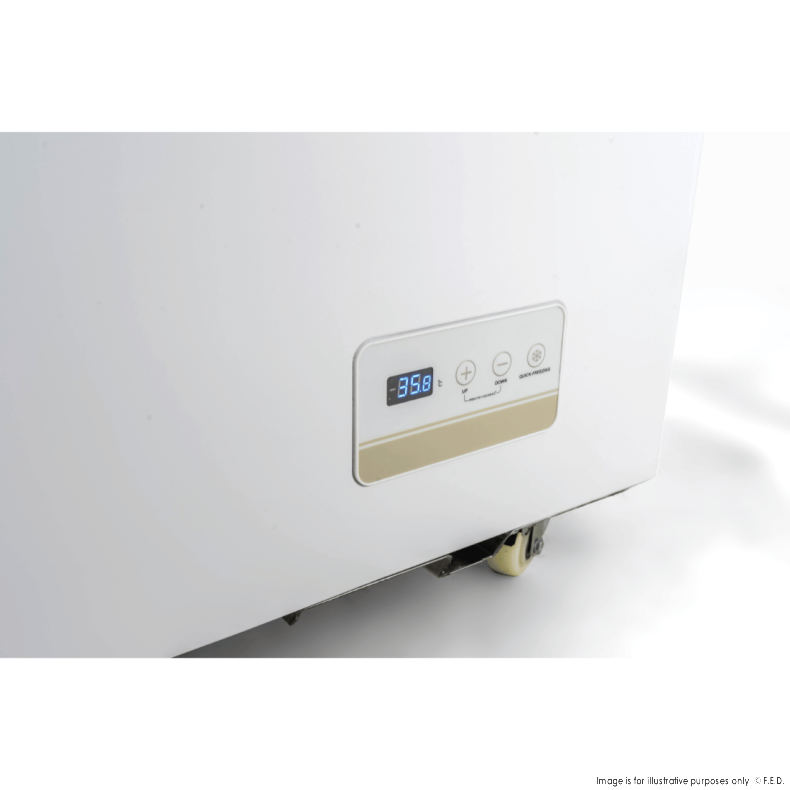 Thermaster 586L Chest Freezer with Flat Glass Sliding Lids - WD586G