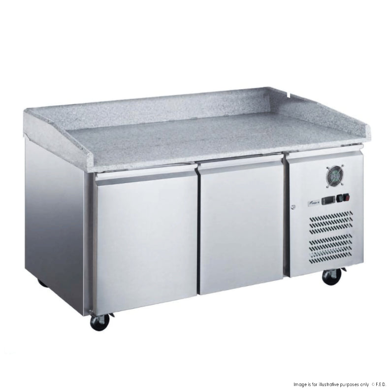 FED-X Two Door Standard Saladette On Castors - XPZ2600TN