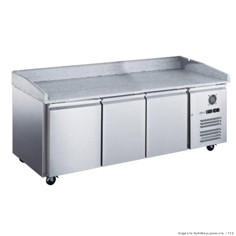FED-X Three Door Standard Saladette On Castors - XPZ3600TN