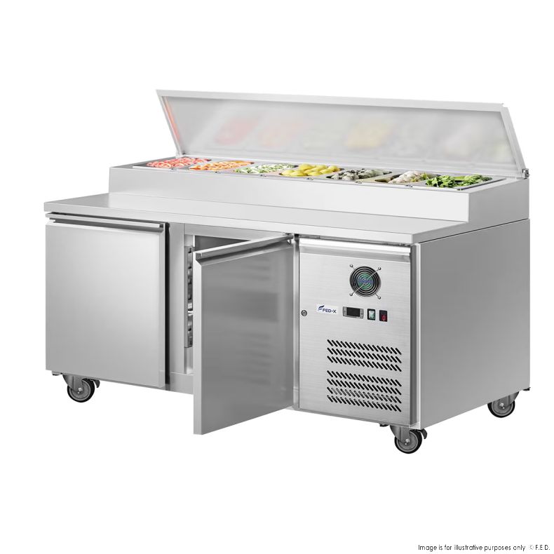 FED-X S/S Two Door Sandwich Counter - XSS7C13S2V