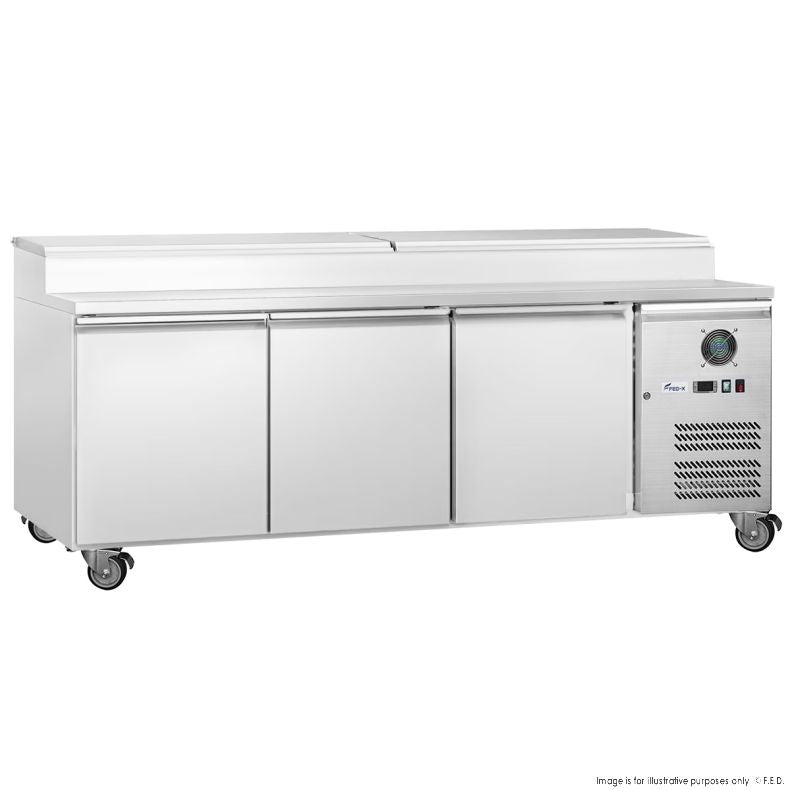FED-X S/S Three Door Sandwich Counter - XSS7C18S3V