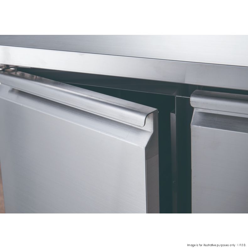 FED-X S/S Two Door Bench Freezer - XUB6F13S2V