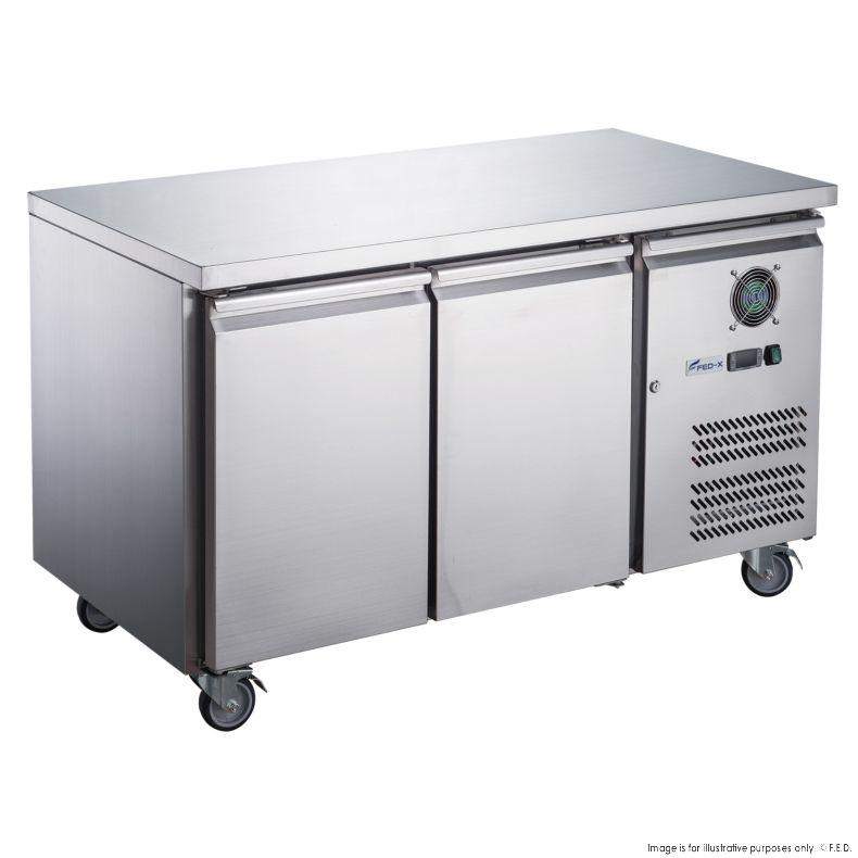FED-X S/S Two Door Bench Fridge - XUB7C13S2V