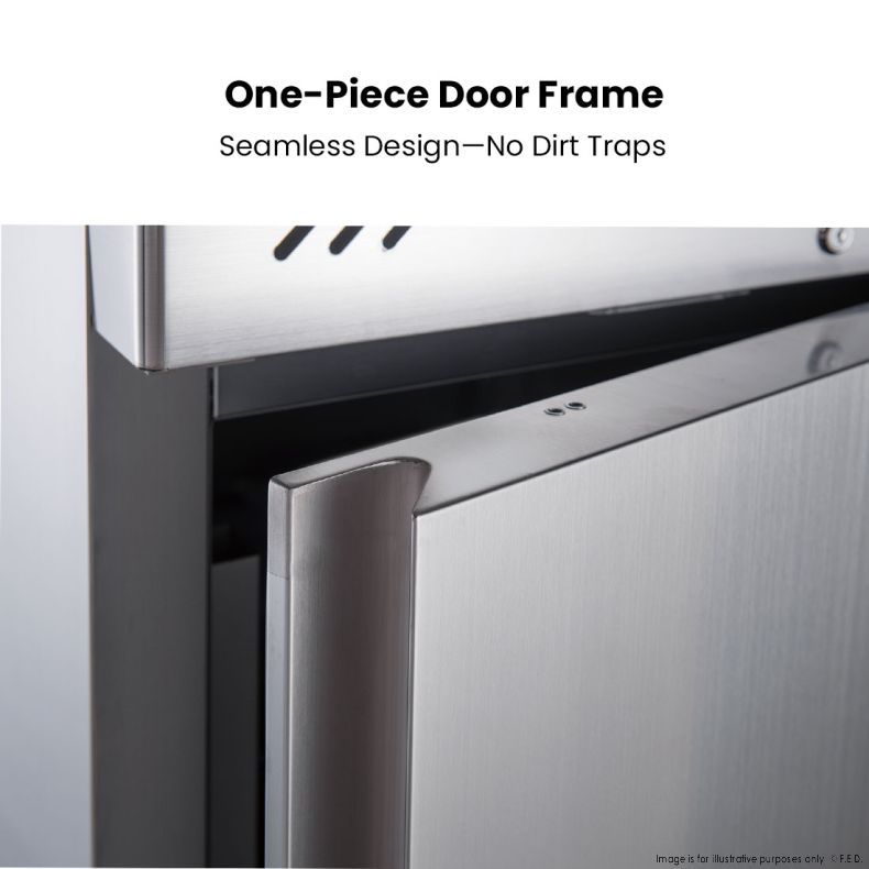 FED-X S/S Two Full Door Upright Fridge - XURC1200SFV