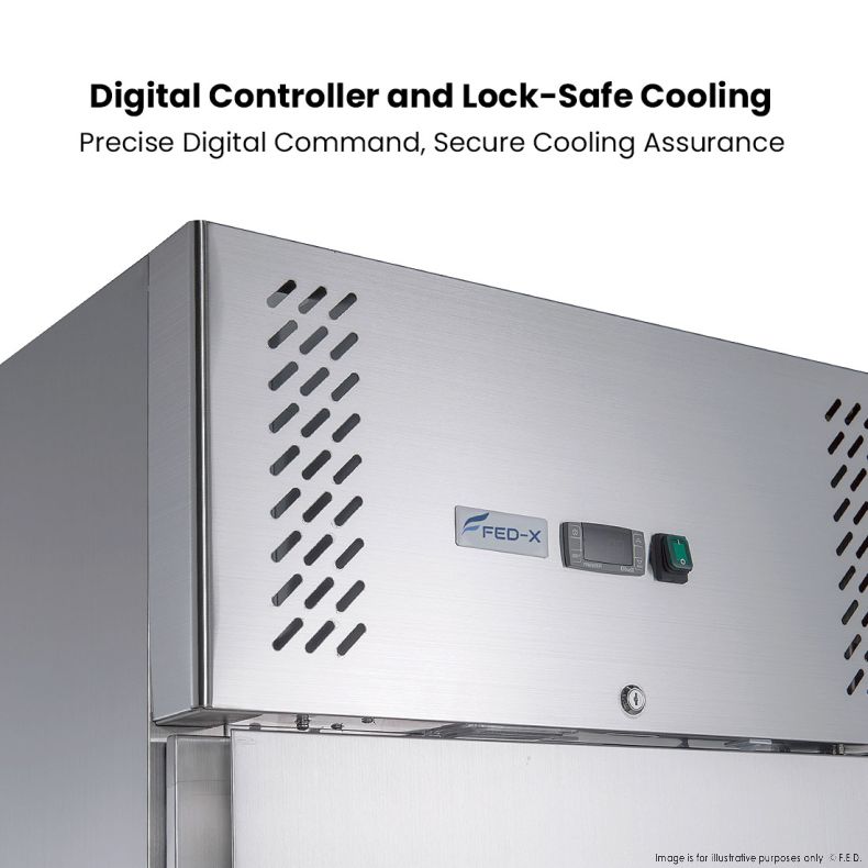 FED-X S/S Single Full Door Upright Freezer - XURF600SFV