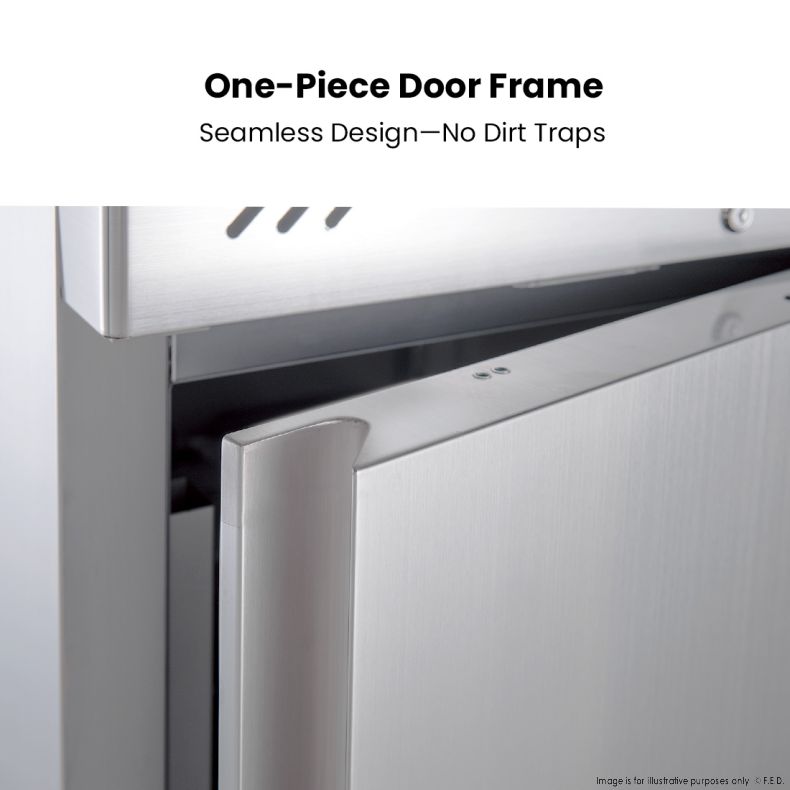 FED-X S/S Single Full Door Upright Freezer - XURF600SFV