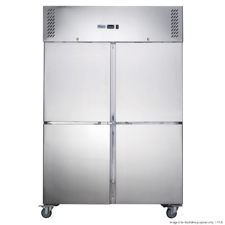 FED-X S/S Split Four-Door Upright Fridge - XURC1200S2V