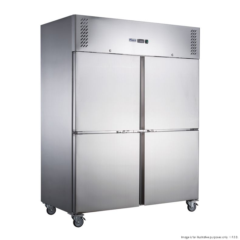 FED-X S/S Split Four-Door Upright Fridge - XURC1410S2V