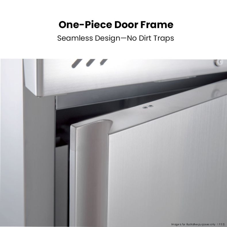 FED-X S/S Split Two-Door Upright Freezer - XURF650S1V