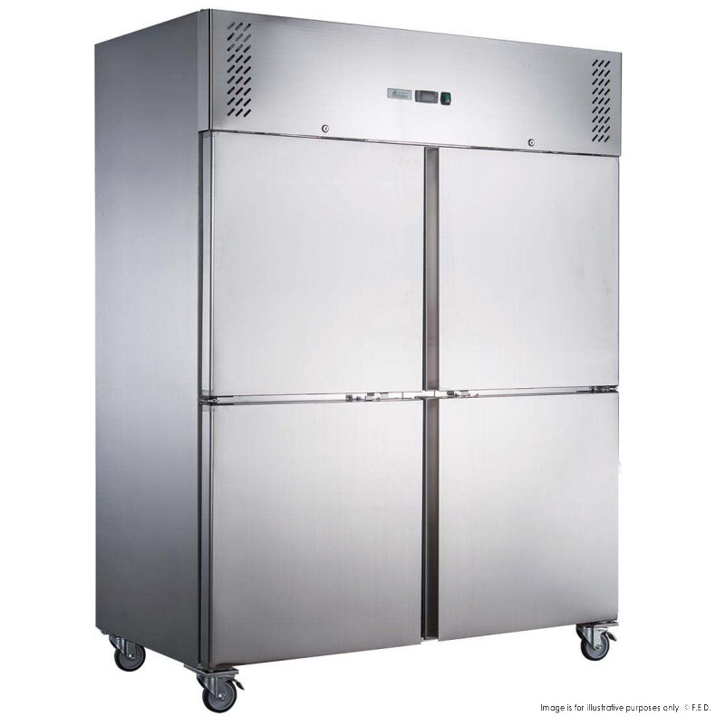 FED-X S/S Split Four-Door Upright Freezer - XURF1200S2V