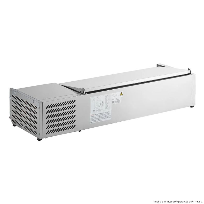 FED-X Salad Bench with Stainless Steel Lid - XVRX1200/380S