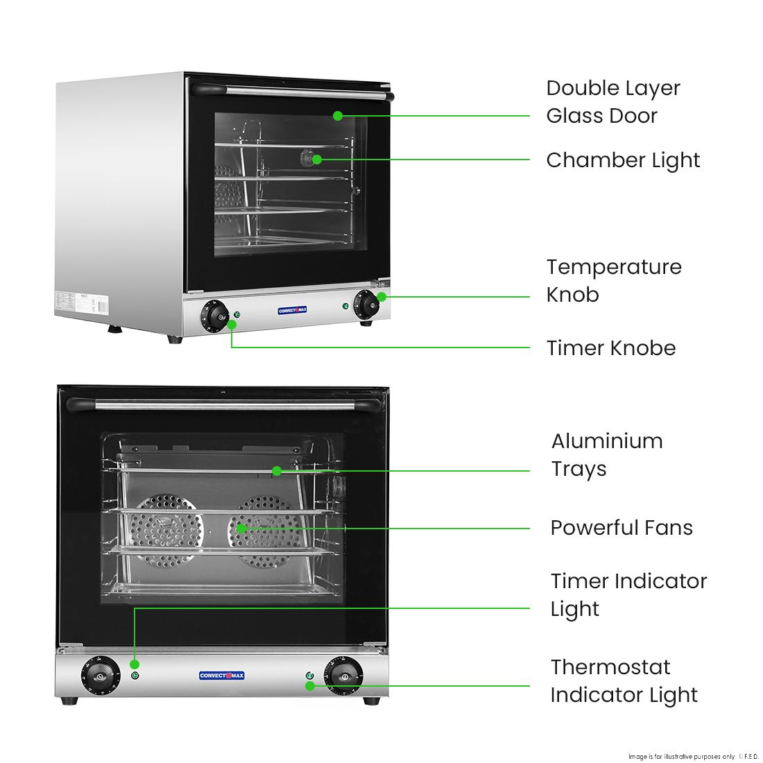 ConvectMax OVEN Heats 50 to 300 Degrees - YXD-1AE