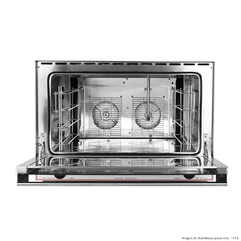 ConvectMax Heavy Duty Stainless Steel Convection Oven w/ Press Button Steam YXD-8AE