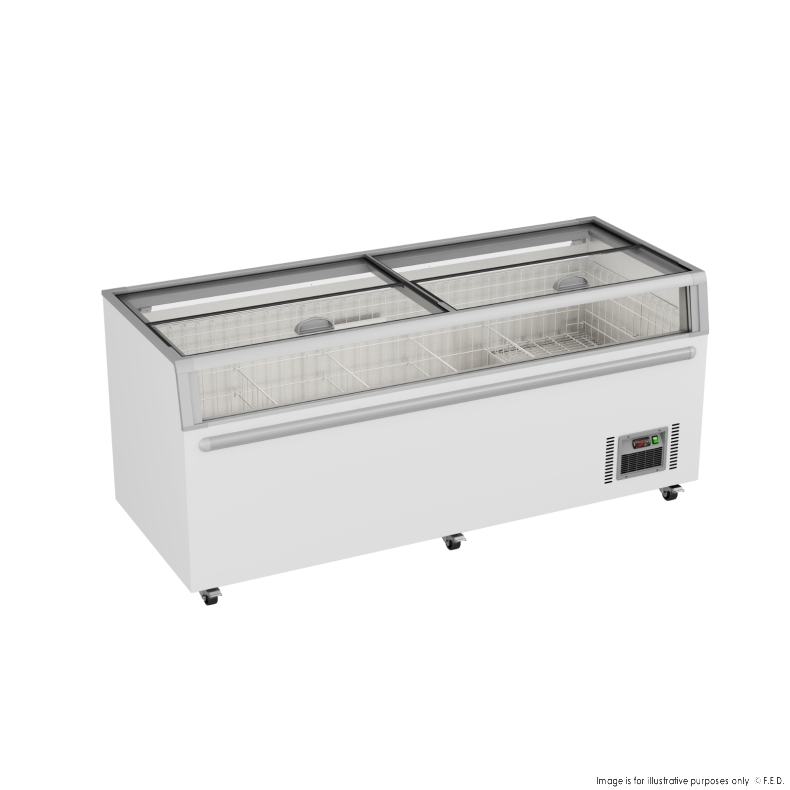 Thermaster Supermarket Island Freezer with Glass Sliding Lids ZCD-L210G